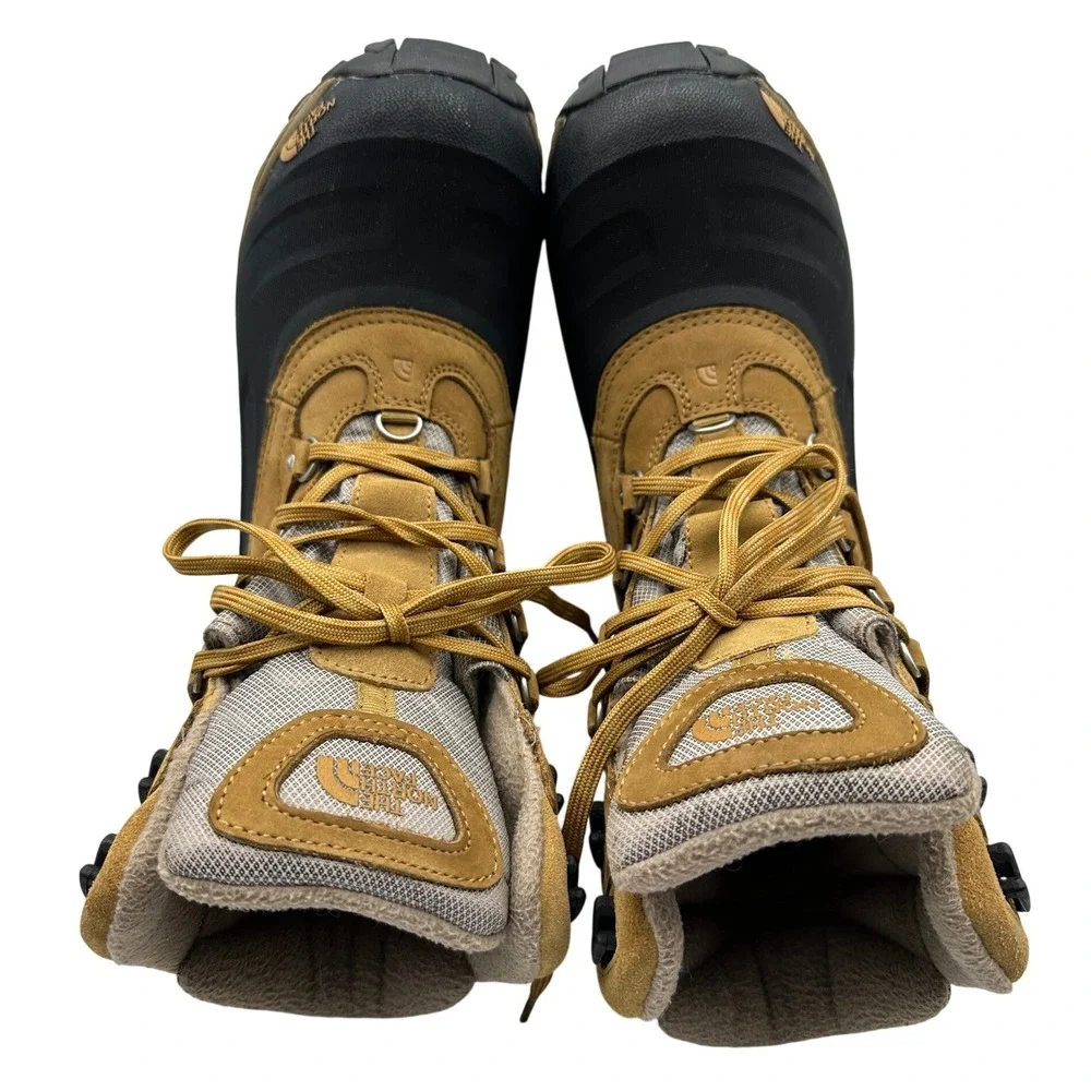 The North Face Chilkat II Winter Boots Mens 8.5 Brown Waterproof Insulated